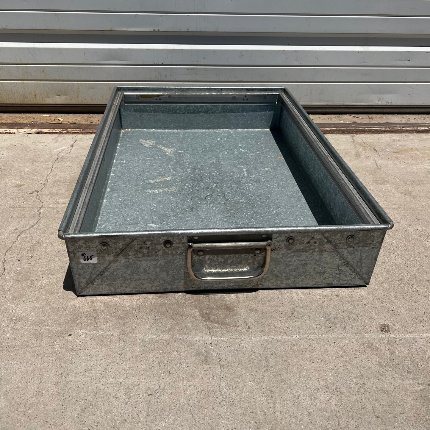 Galvanized metal Tray