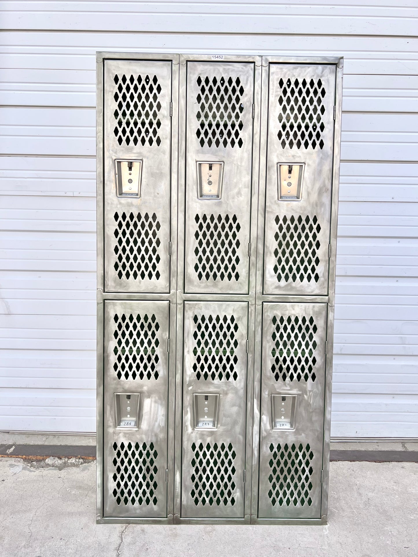 Stripped Metal Lockers