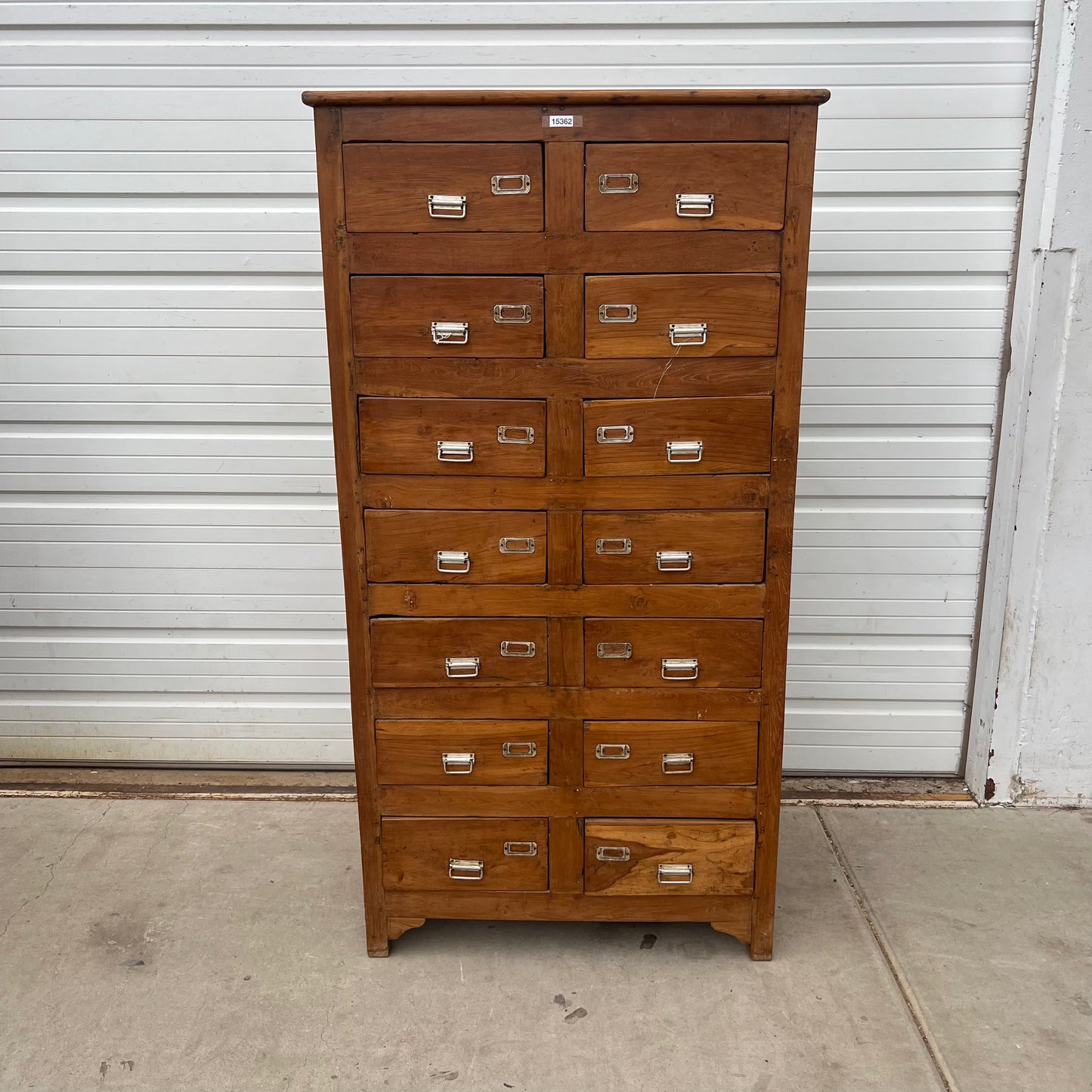 12 Drawer High Wood Cabinet