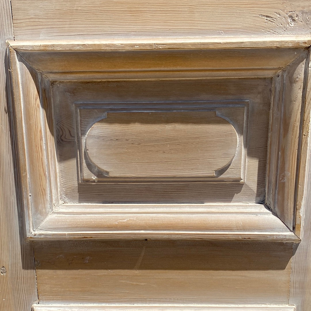 Pair of Washed Antique Wood Panel Doors