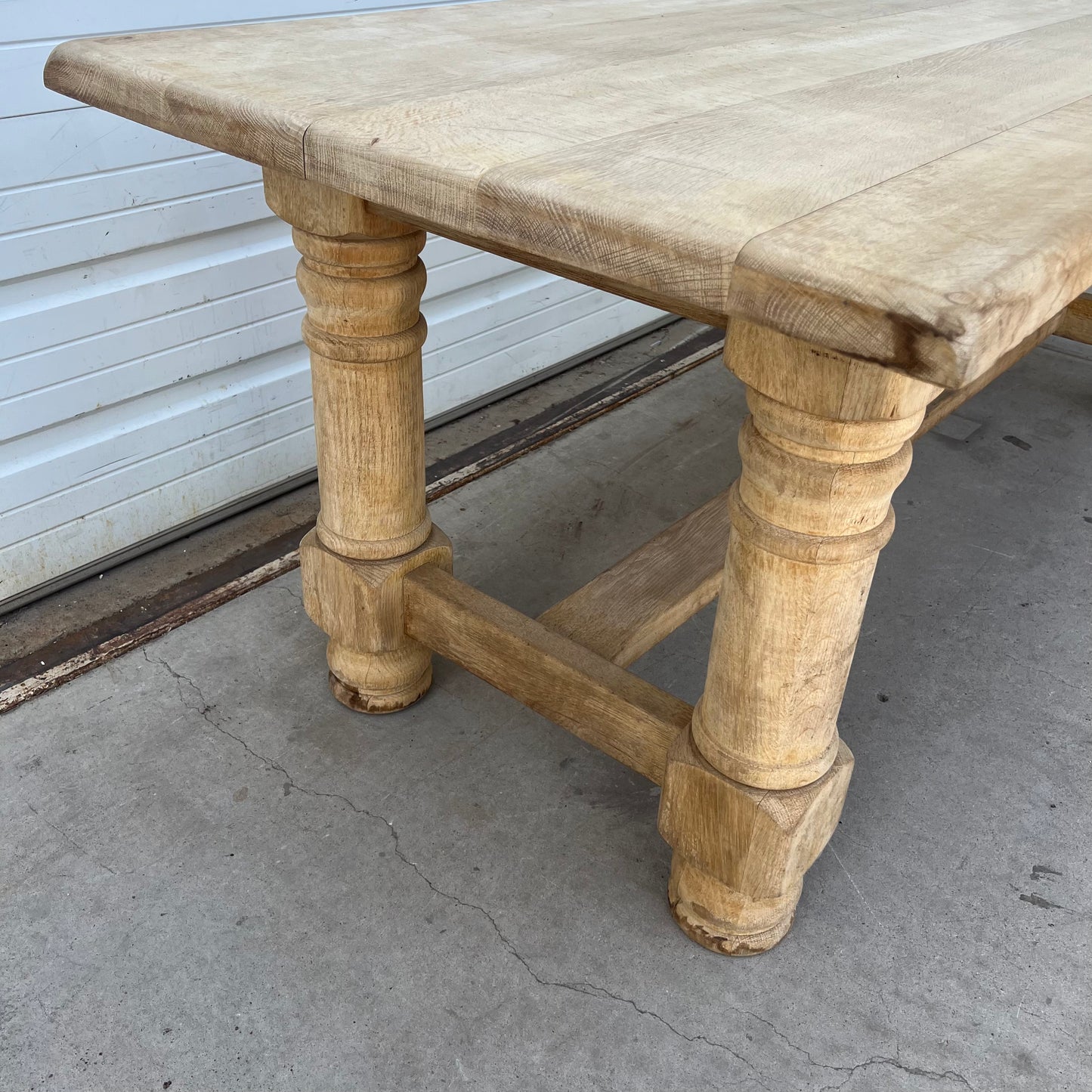 French Bleached Dining Table