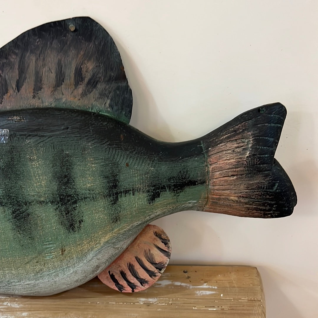 Folk Art Wooden Fish