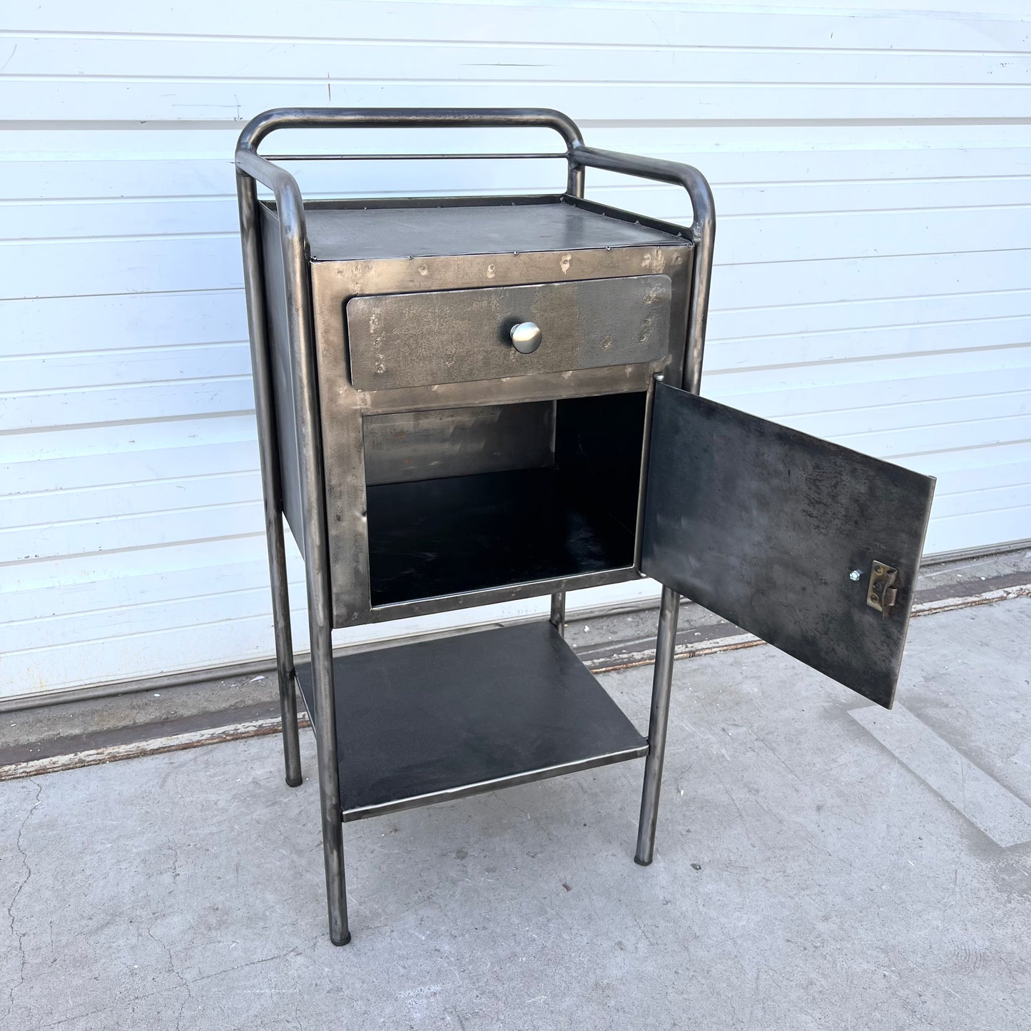 Pair of Vintage Medical Cabinet Side Tables