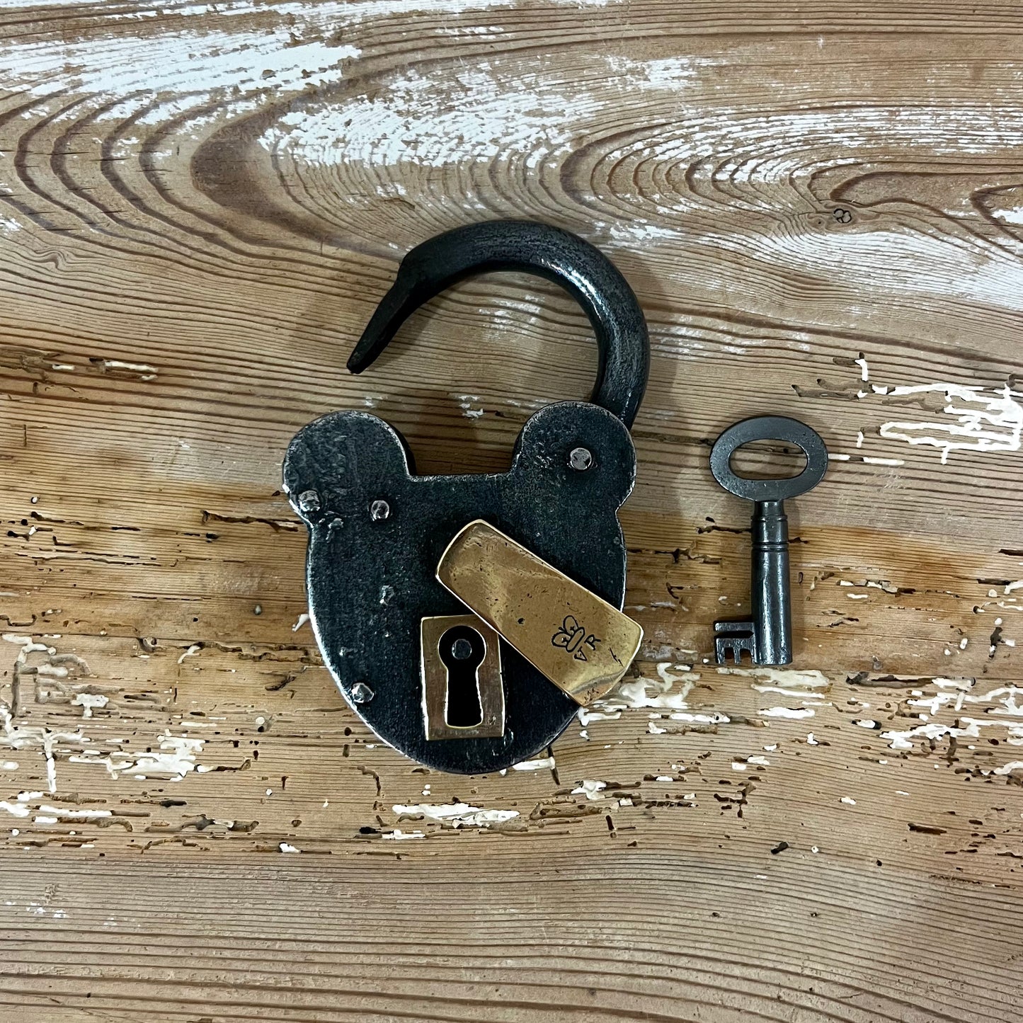 Padlock with Skeleton Key