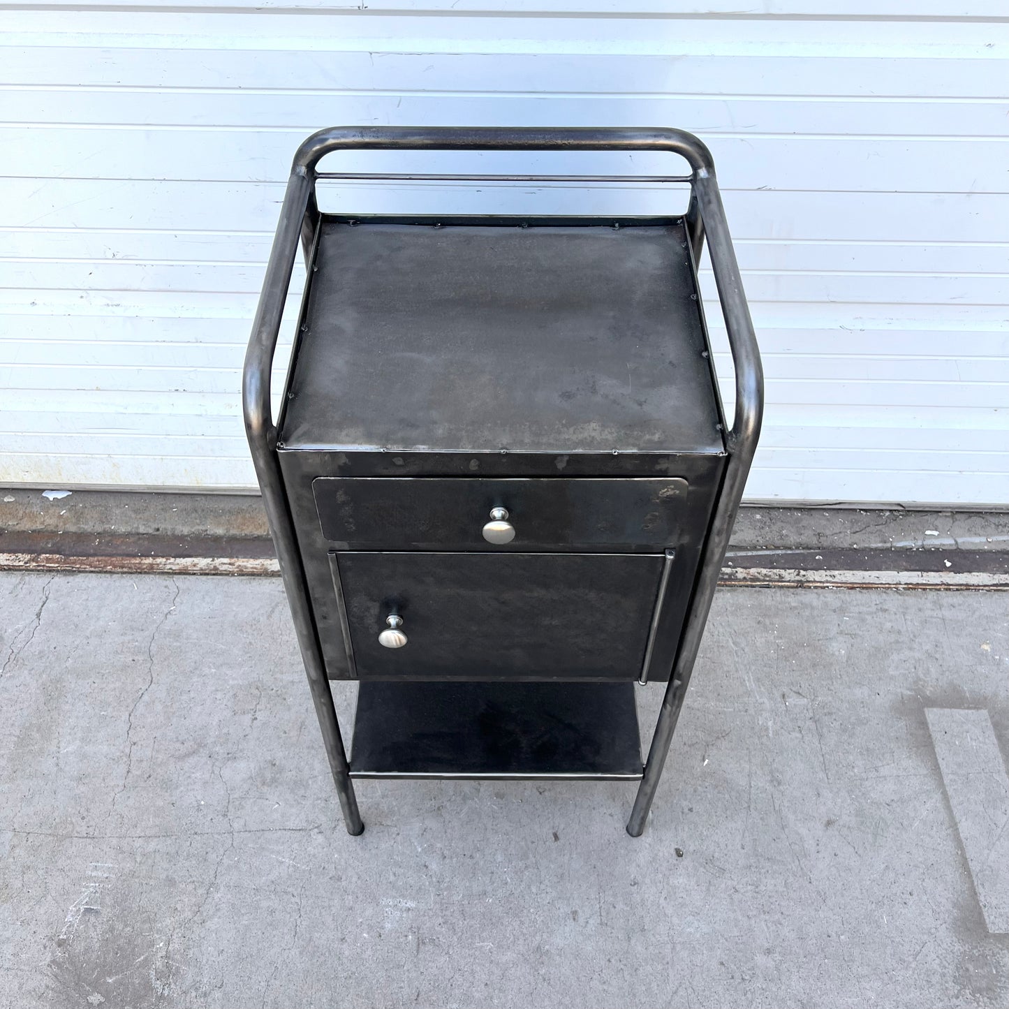 Pair of Vintage Medical Cabinet Side Tables