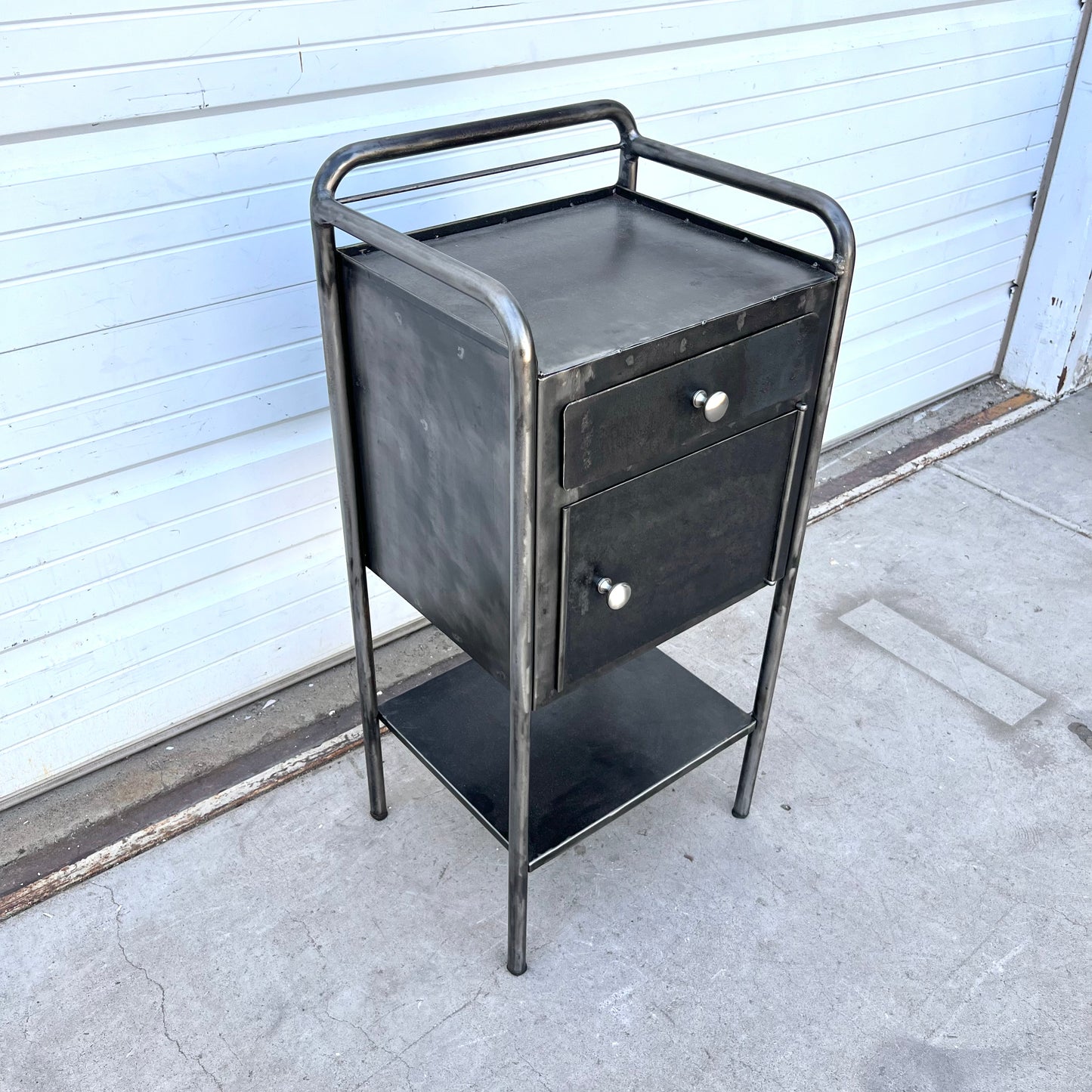 Pair of Vintage Medical Cabinet Side Tables