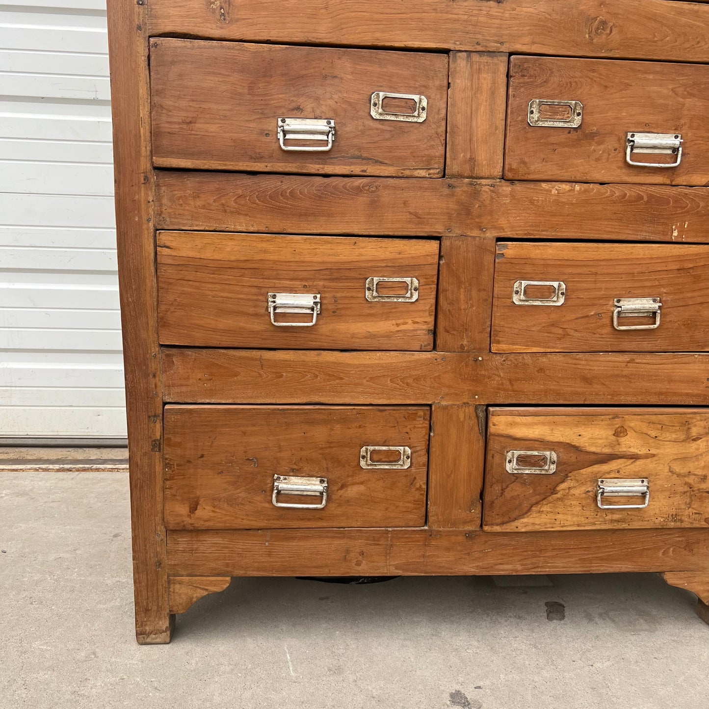 12 Drawer High Wood Cabinet
