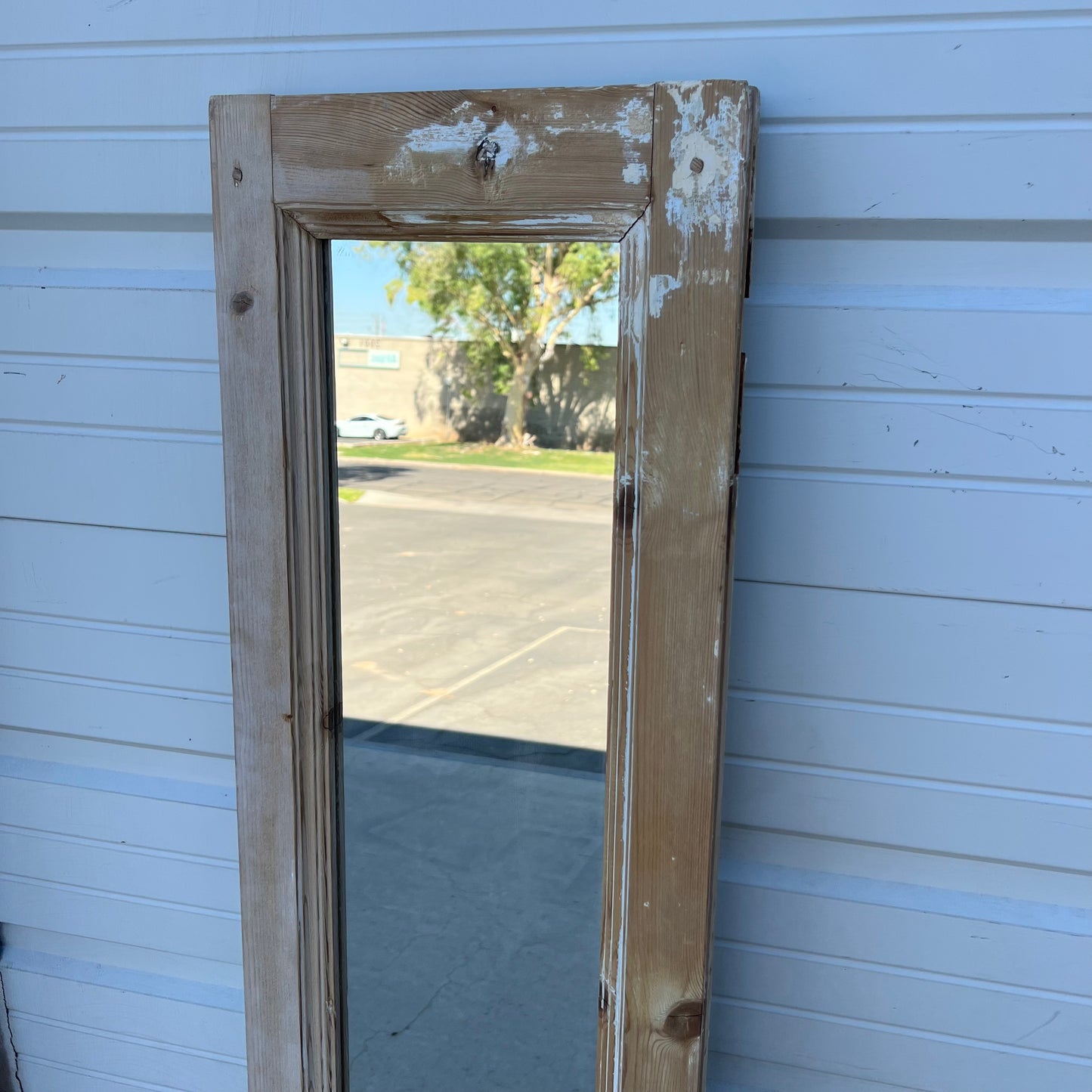 Wood Framed Rectangle Mirror