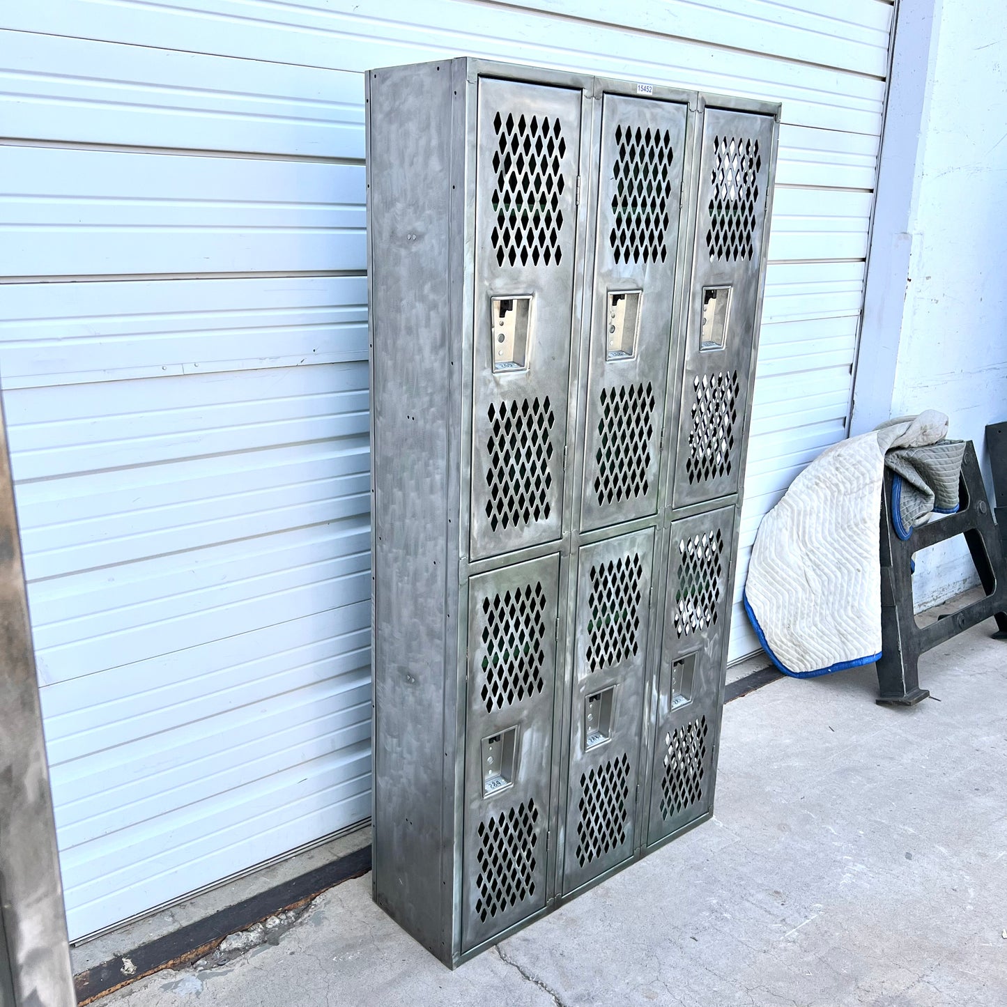 Stripped Metal Lockers