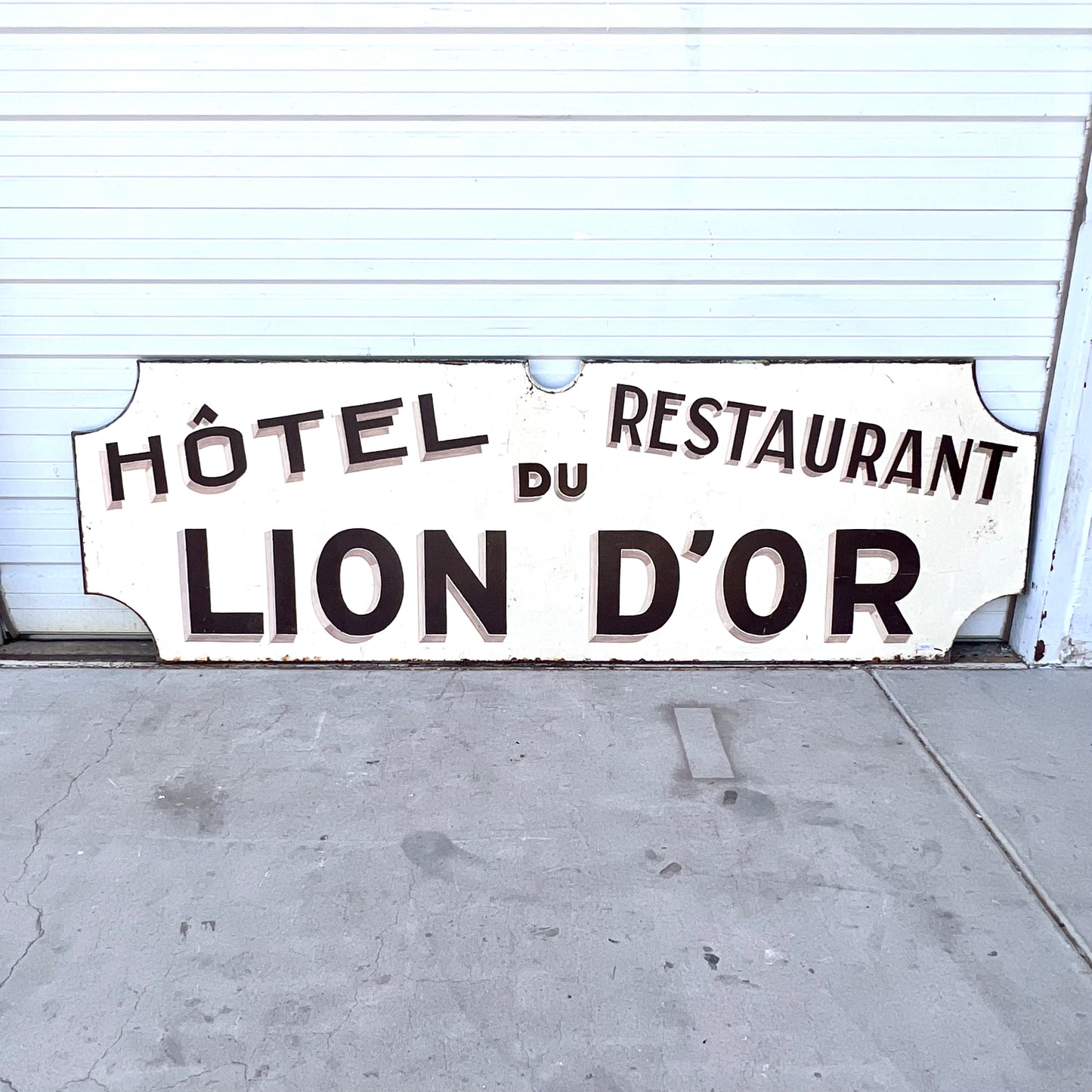 Hotel Restaurant du Lion D'Or Double-Sided Sign