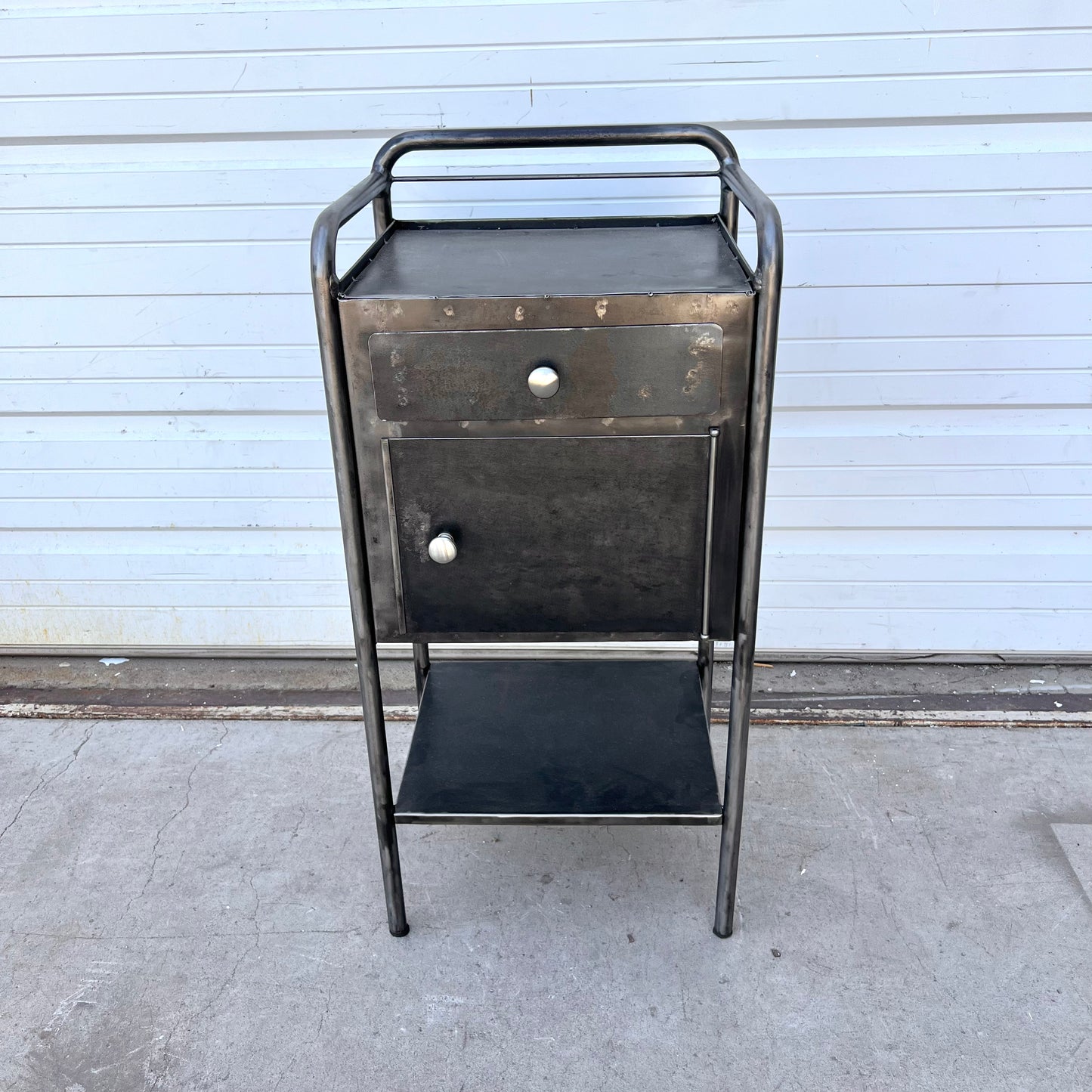 Pair of Vintage Medical Cabinet Side Tables