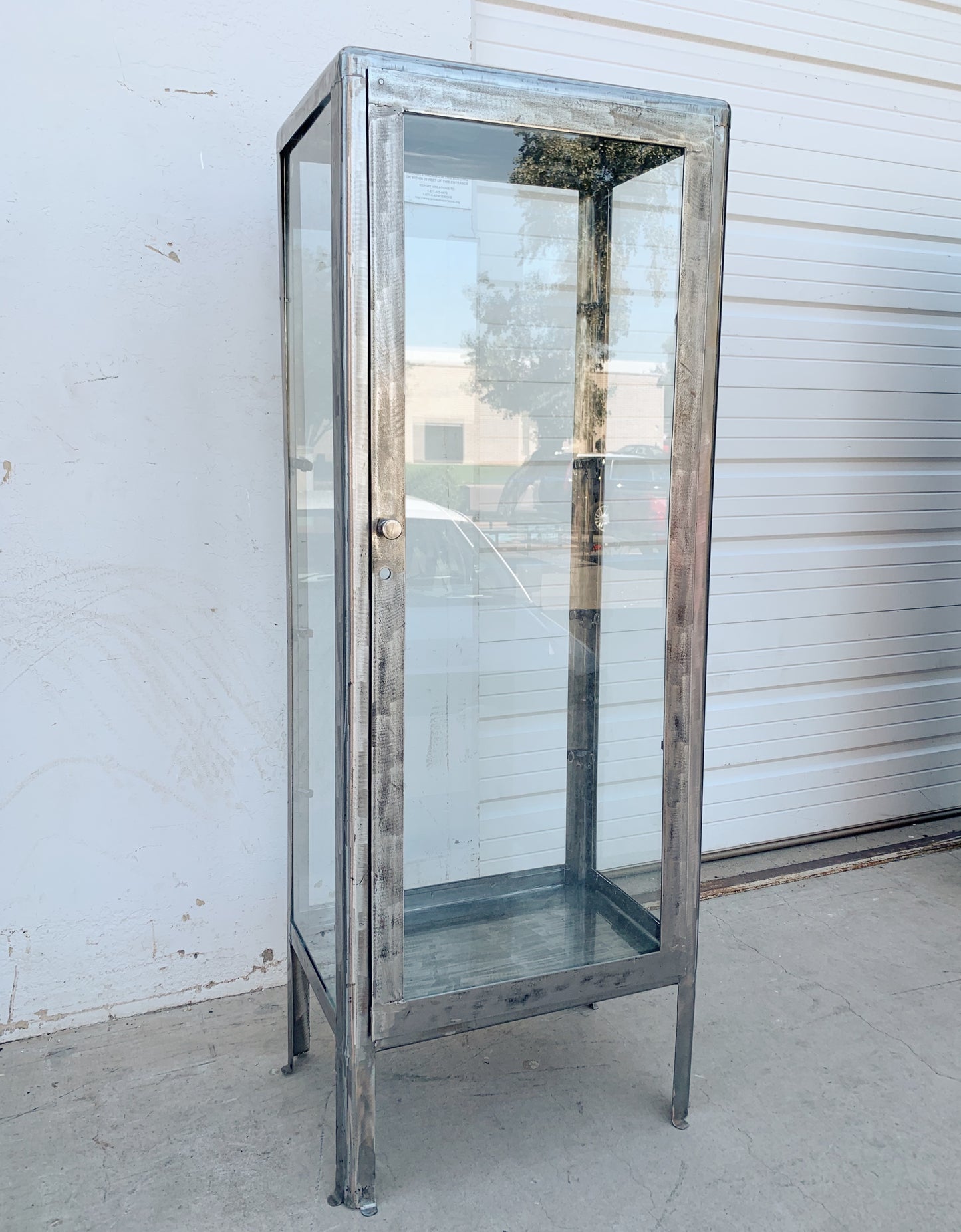 Stripped Metal Hospital / Medical Cabinet