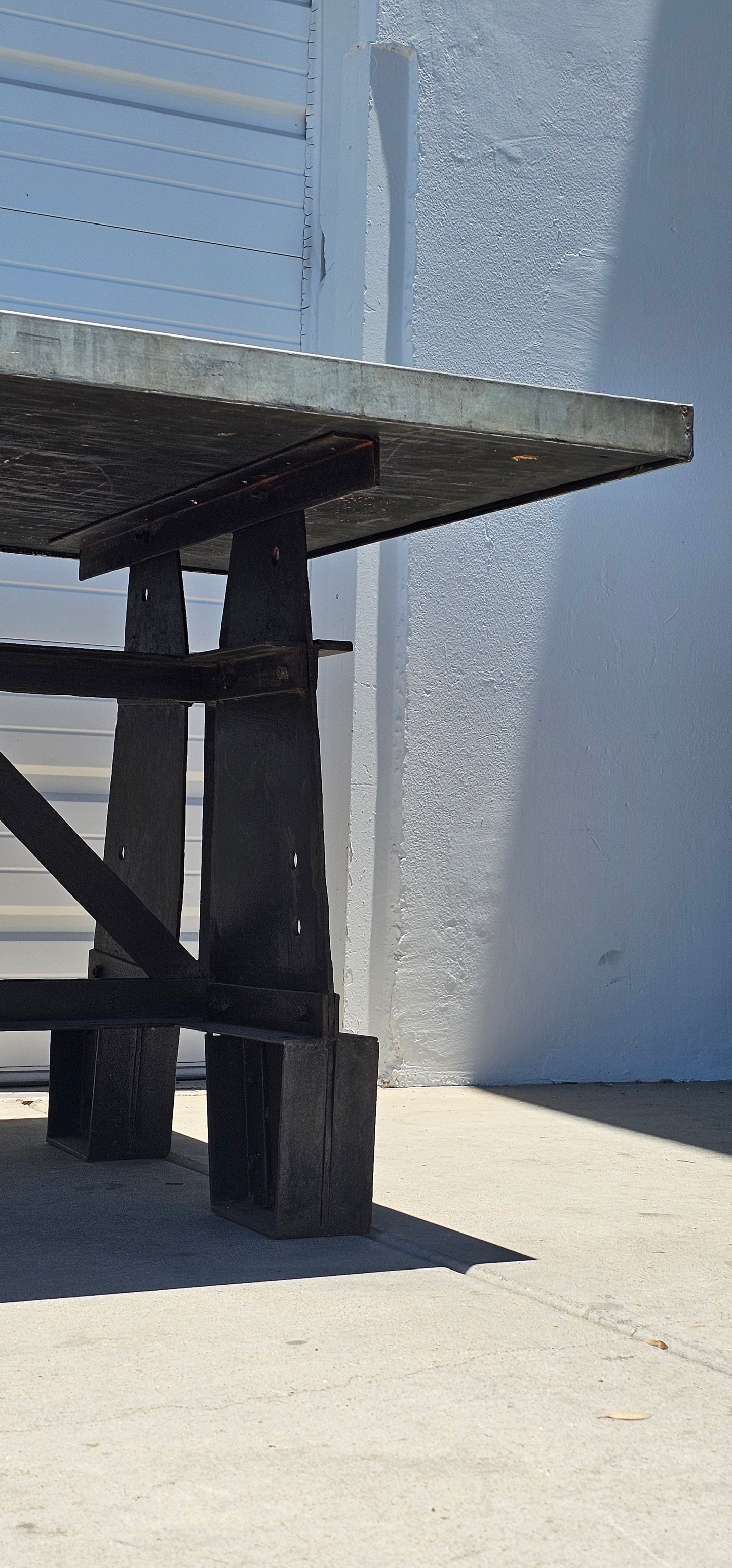Repurposed Industrial Zinc Table