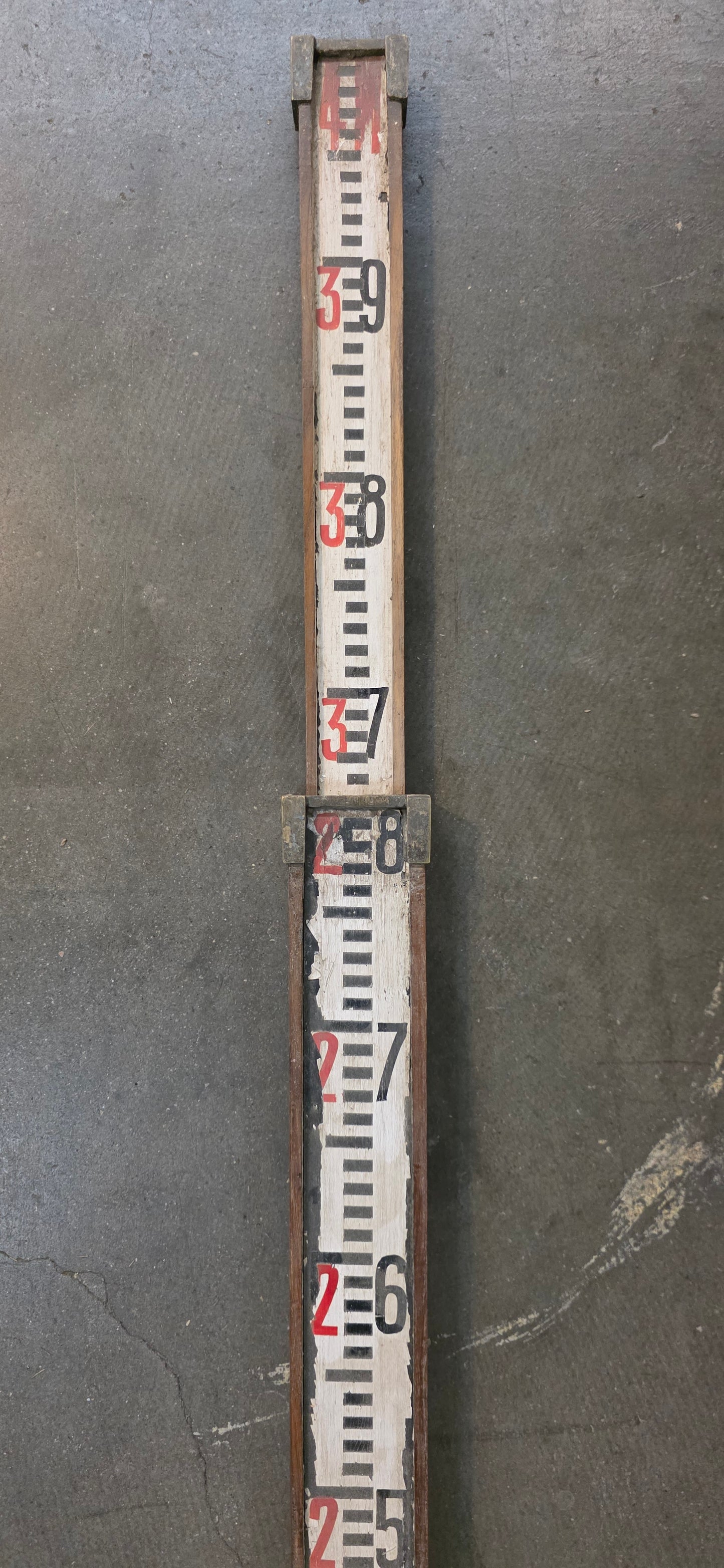 Decorative Vintage Surveyors Measuring Stick
