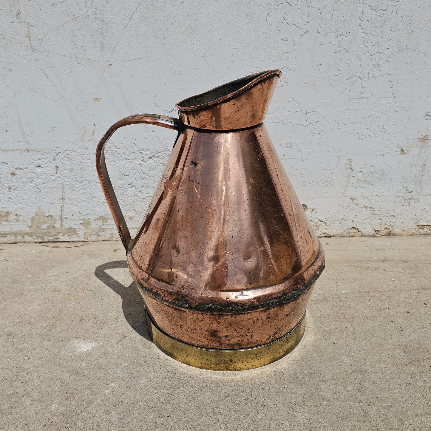 Large French Copper Pitcher