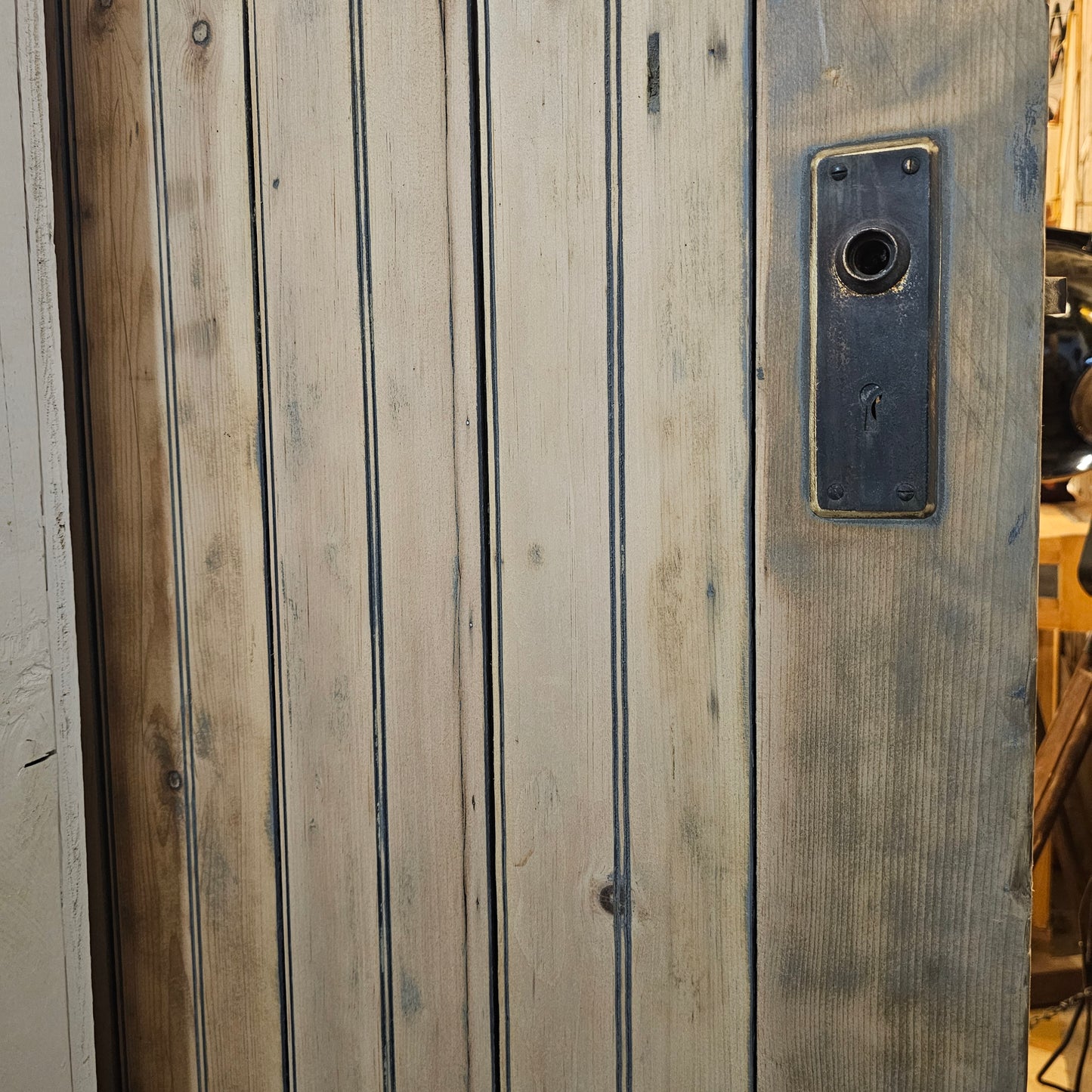 Single Stripped 15 Lite Antique Carriage/Barn Door