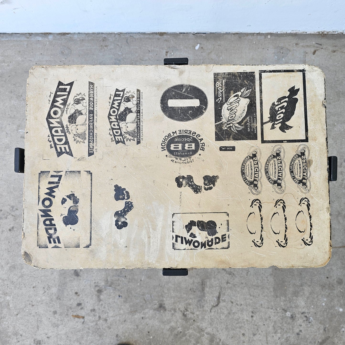 Lithography Stone Side Table