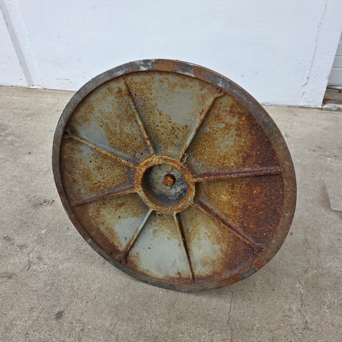 "The International Postal Supply Co." Stand (industrial salvage)