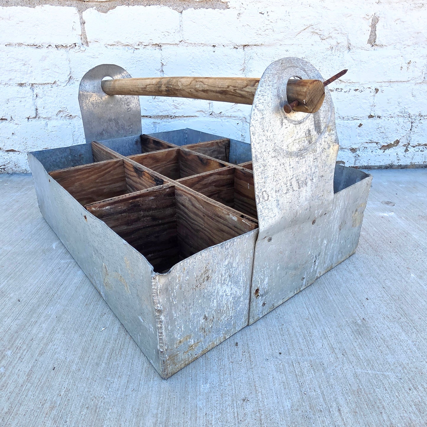 Galvanized Garden Tote