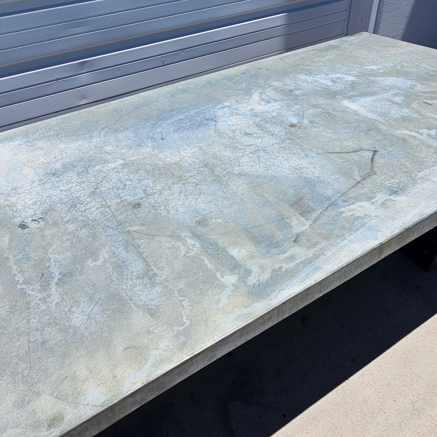 Repurposed Industrial Zinc Table