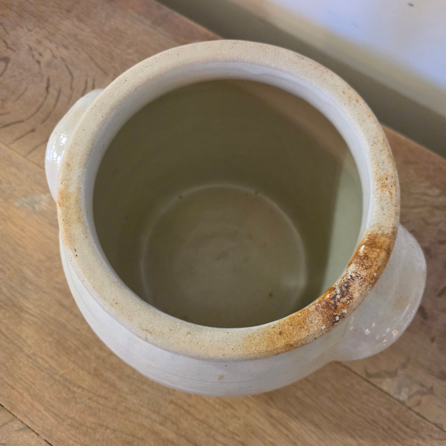 Large Antique French Confit Pot