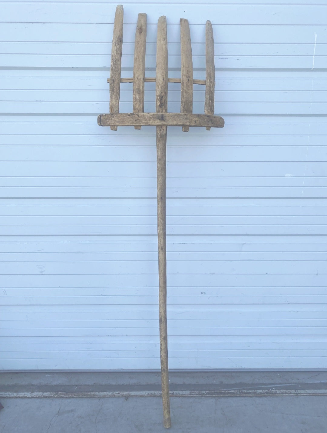Decorative Large Wooden Hay Fork