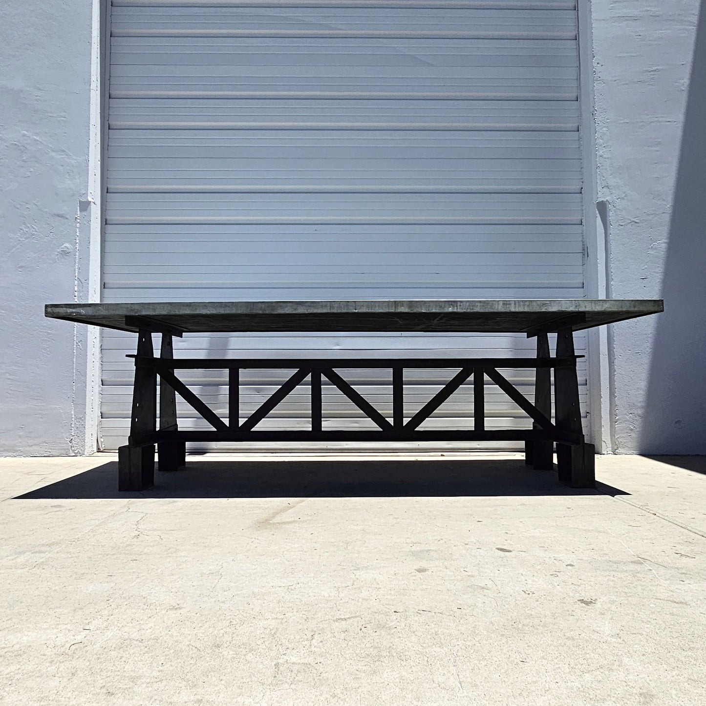 Repurposed Industrial Zinc Table
