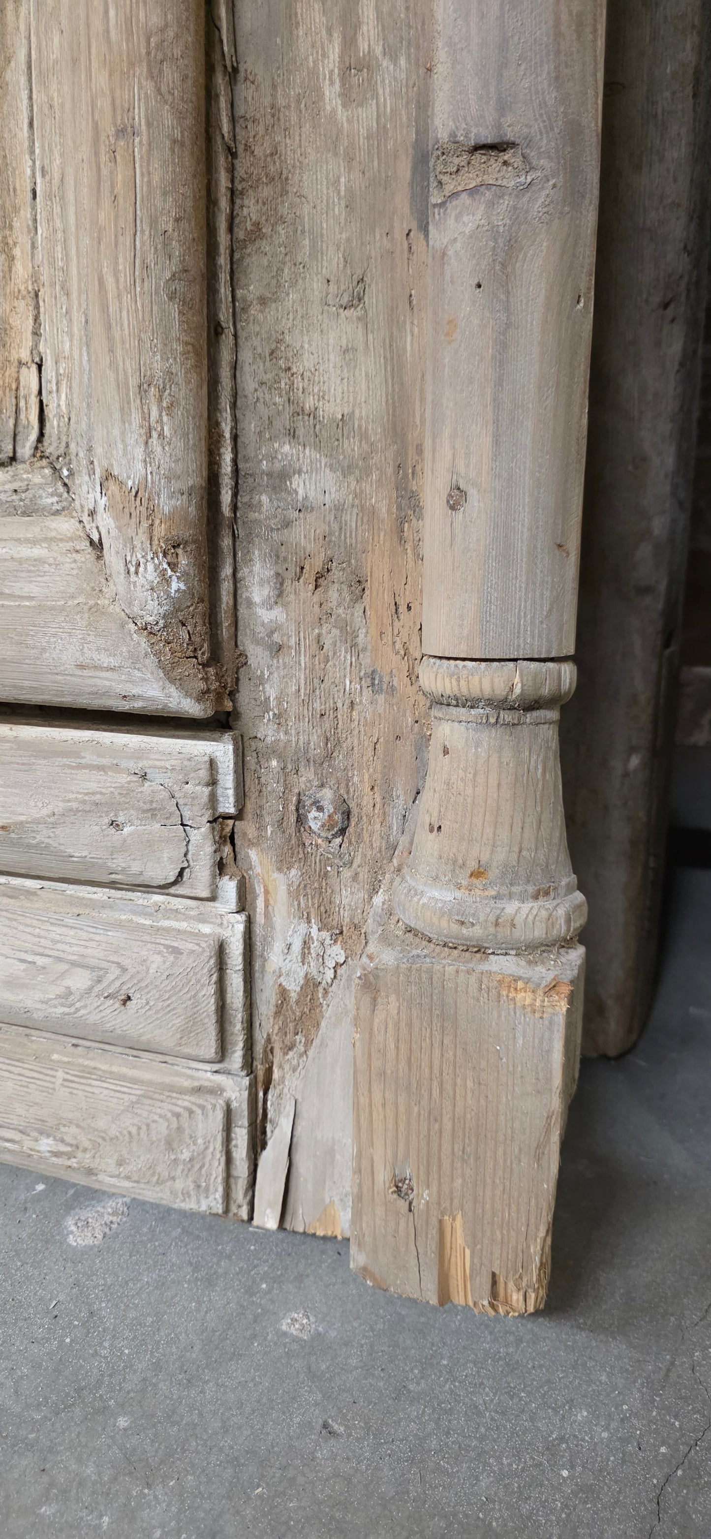 Pair of Carved Wood Panel Doors