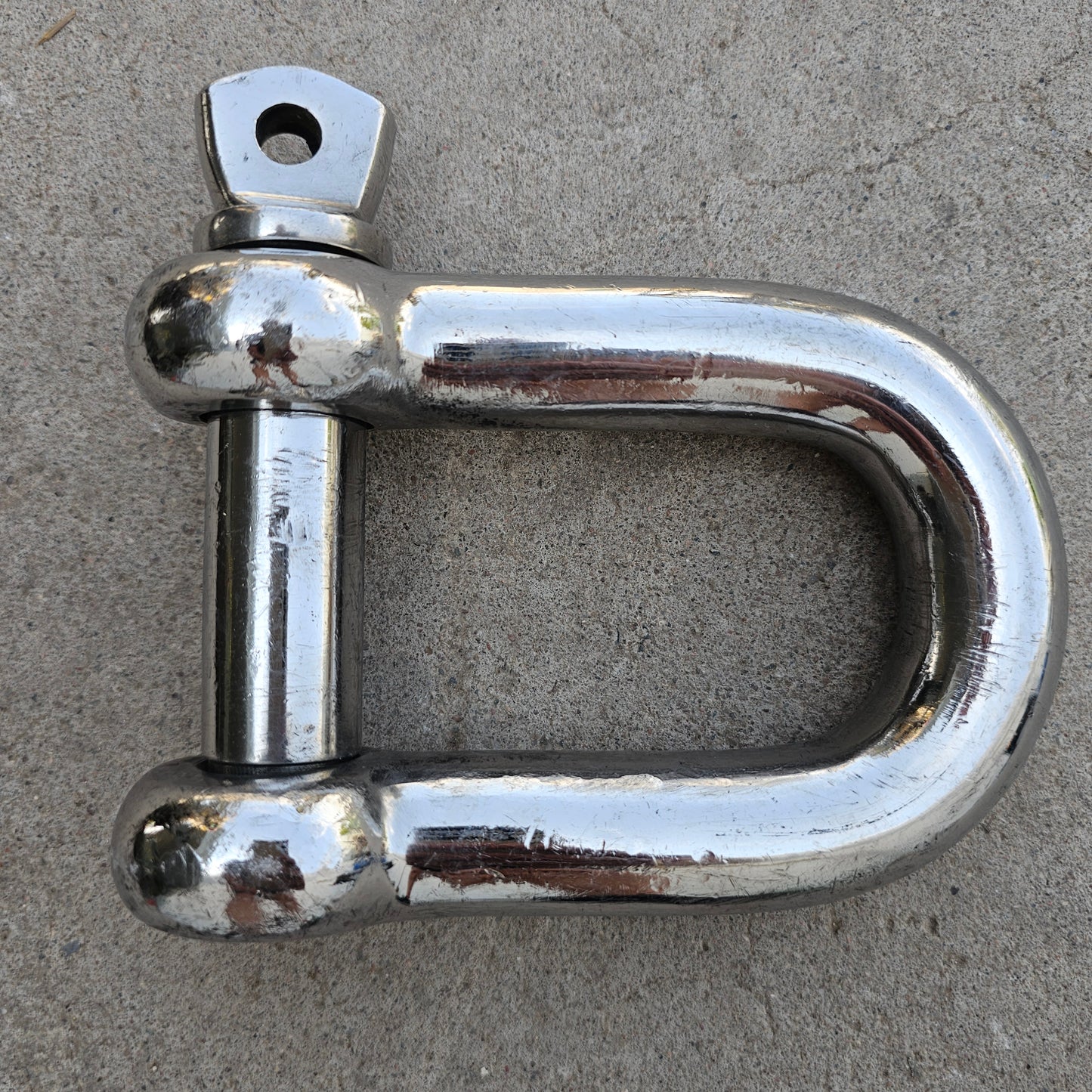 Large Chrome Nautical Anchor Buckle