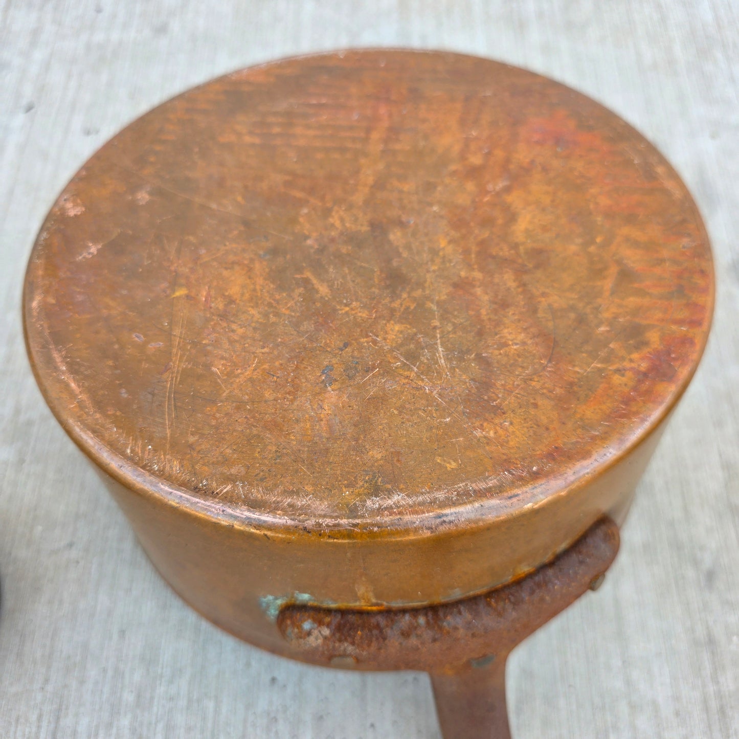 Set of 7 Graduating French Copper Pots