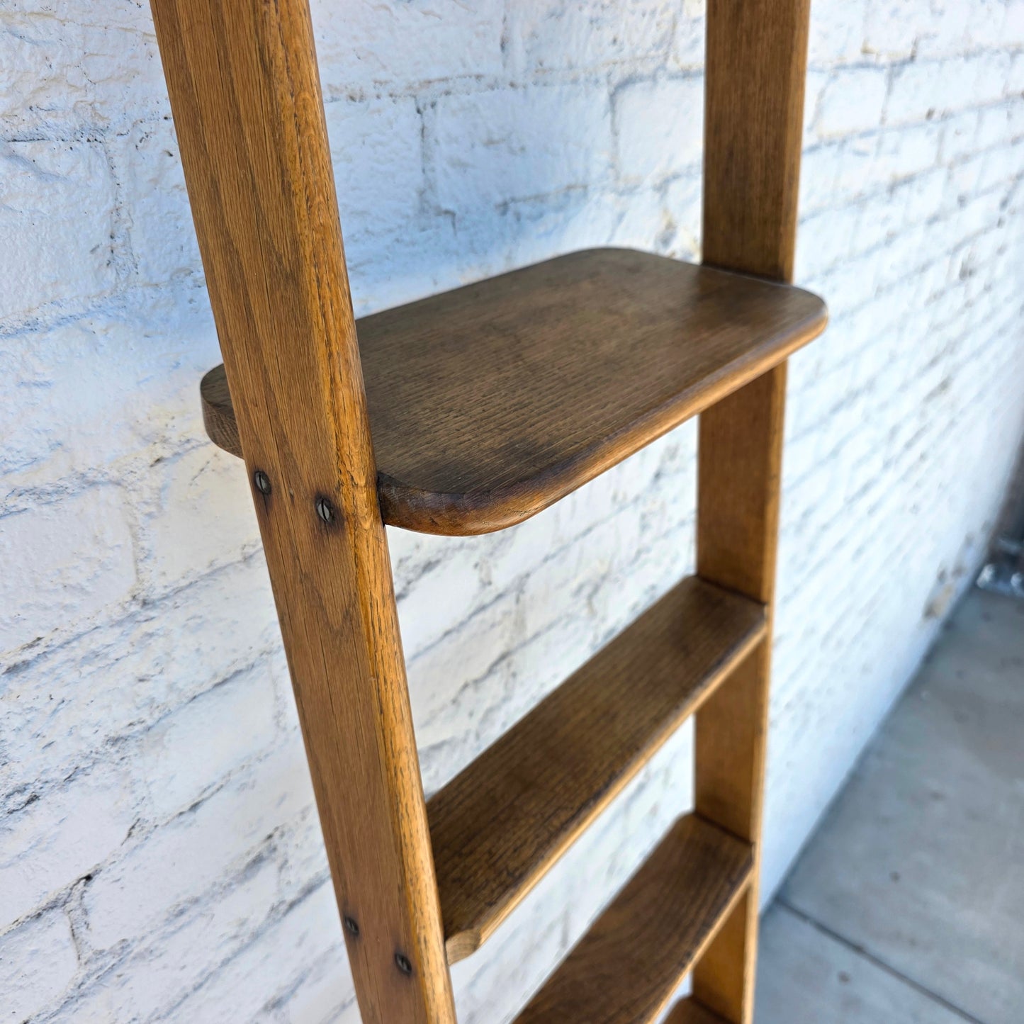 Antique Rolling Library Ladder