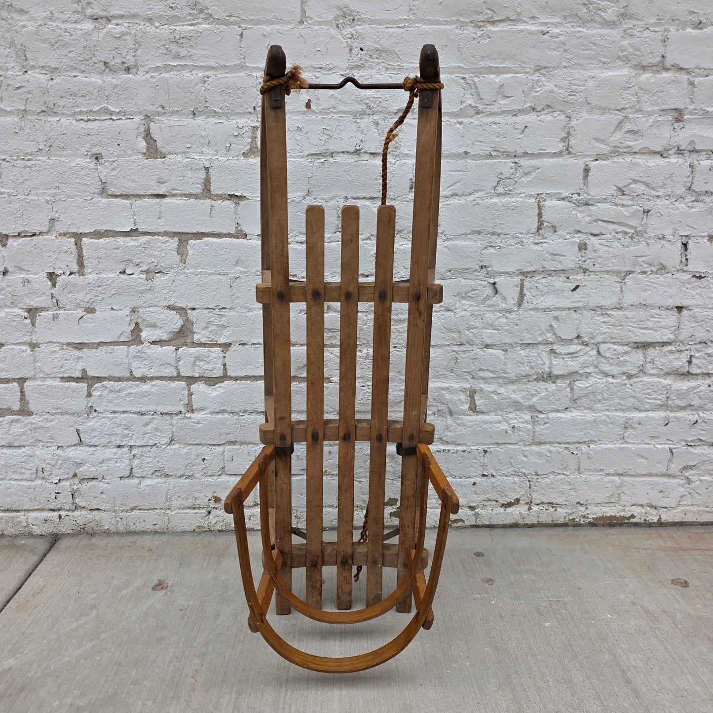 European Wooden Children's Snow Sled