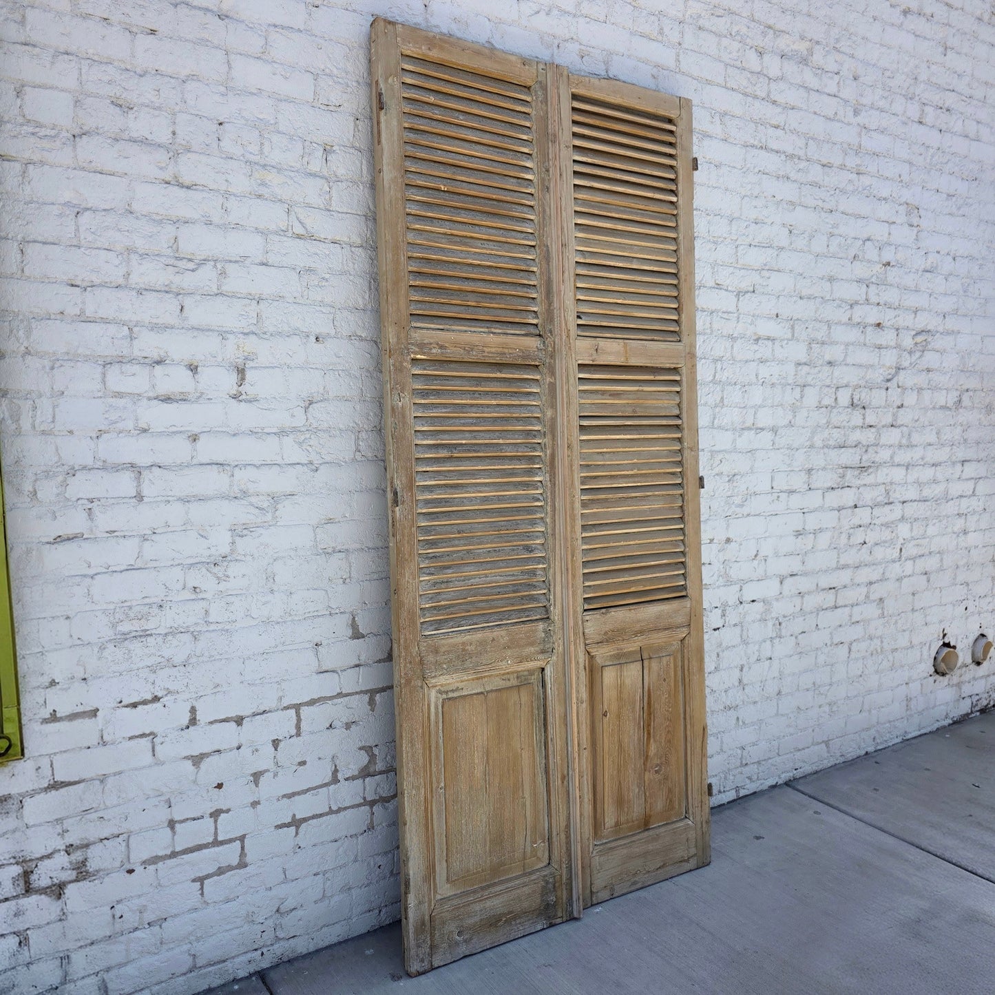 Pair of Shuttered Wood Doors