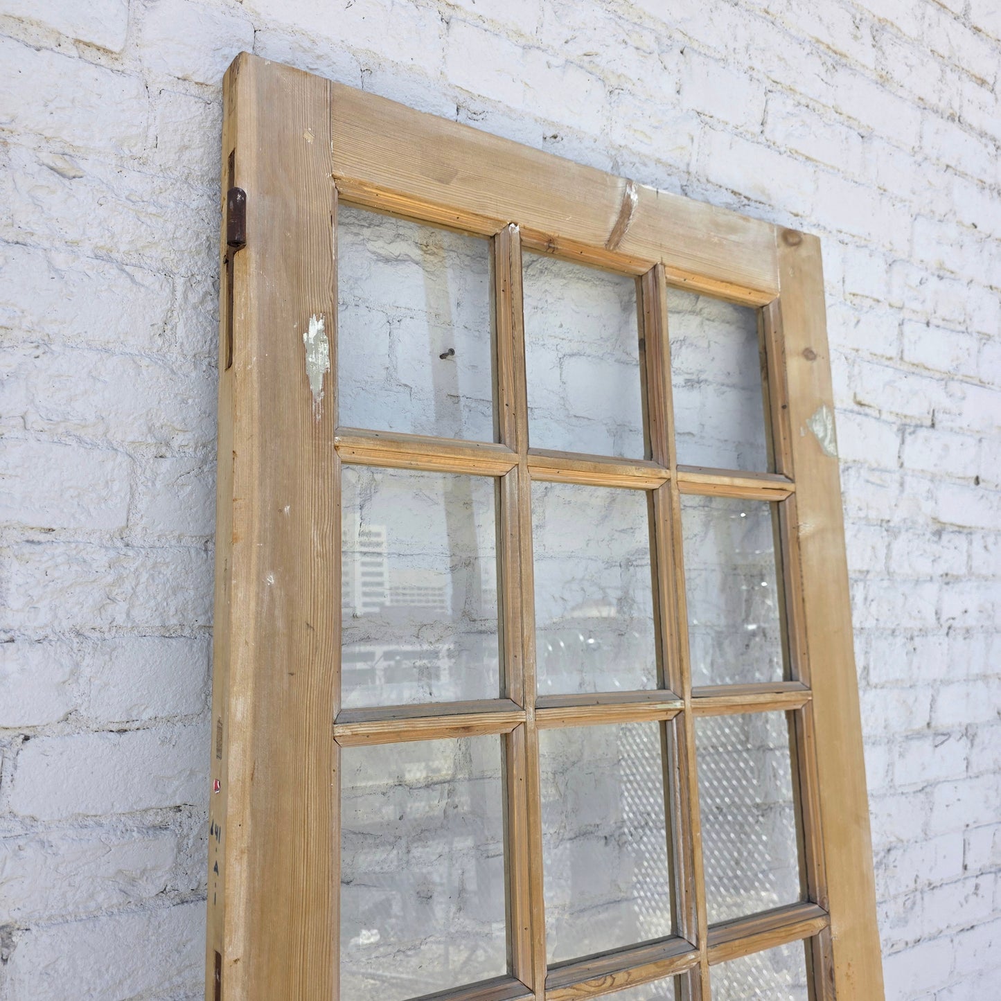 Single Antique French Door with 18 Lites