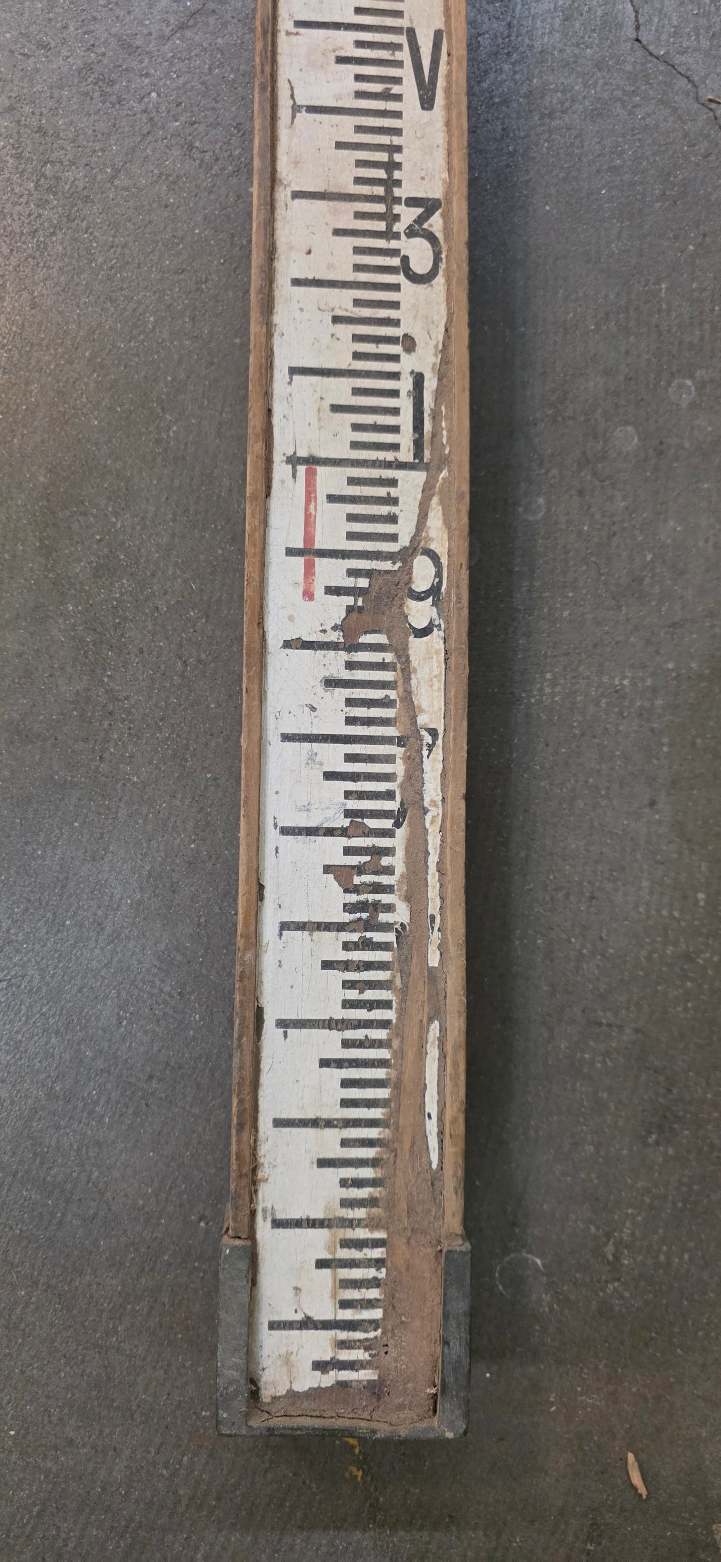 Decorative Vintage Surveyor Measuring Stick