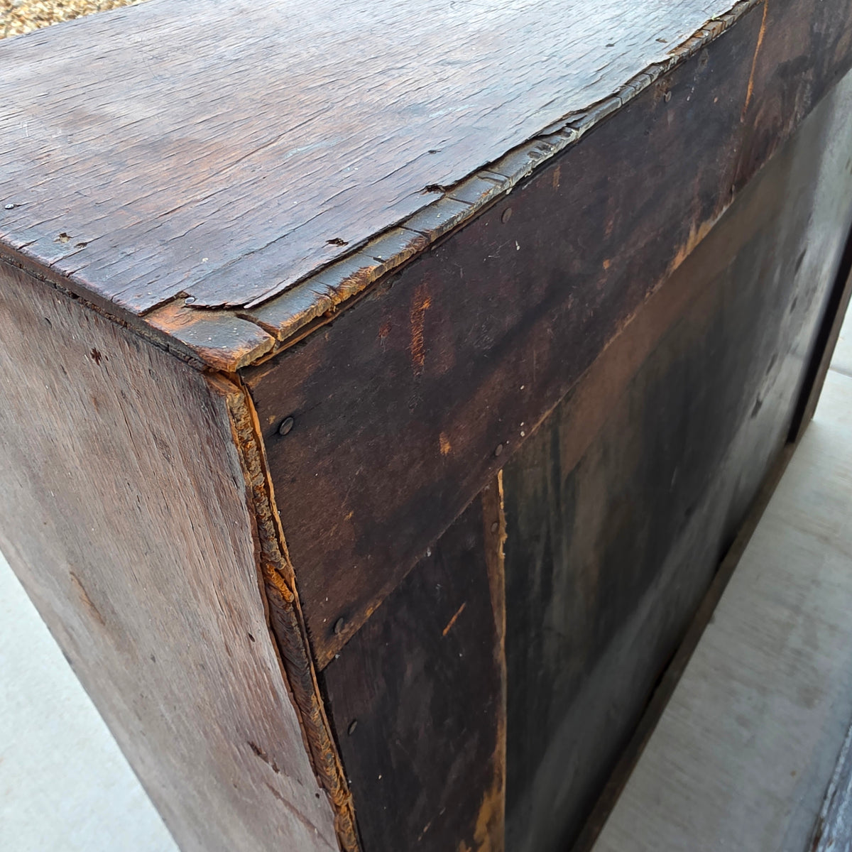 Antique Hobart Brothers 90-Drawer Parts Cabinet