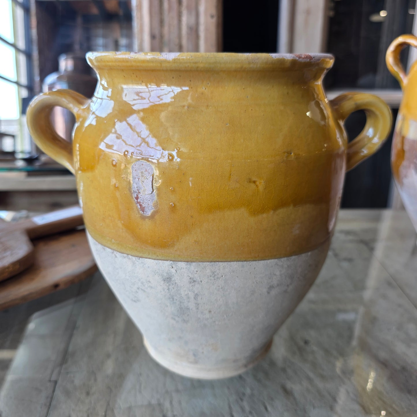 French Yellow Confit Pot