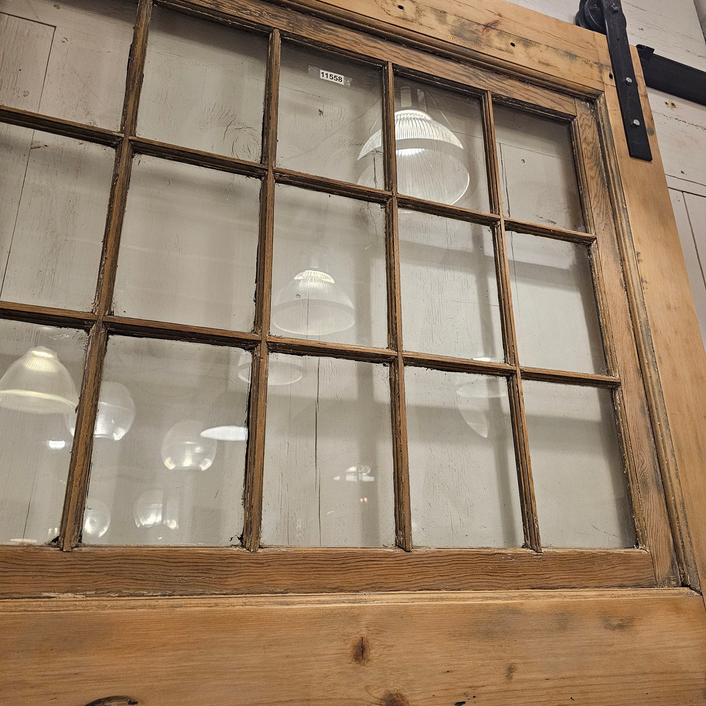 Single Stripped 15 Lite Antique Carriage/Barn Door