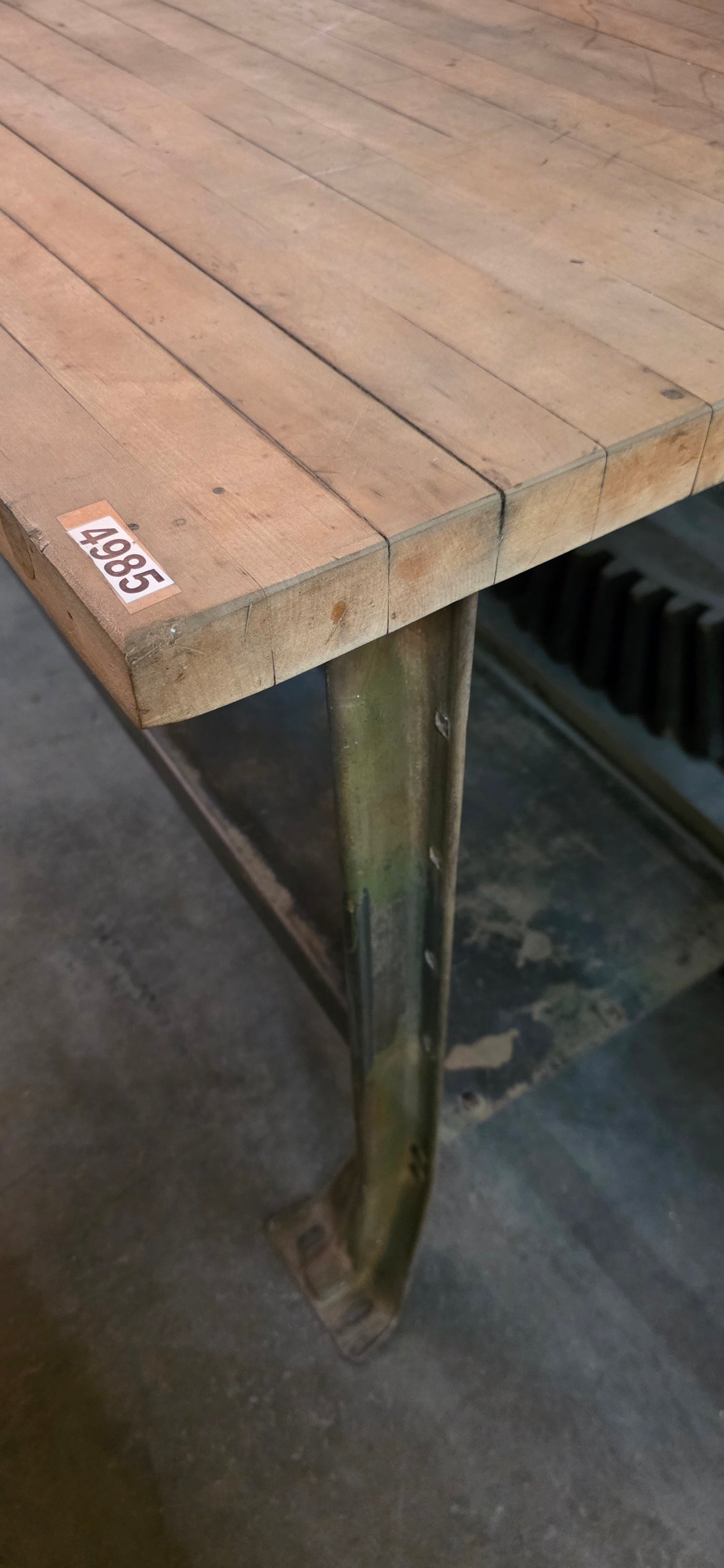 Reclaimed Wood Top Work Table