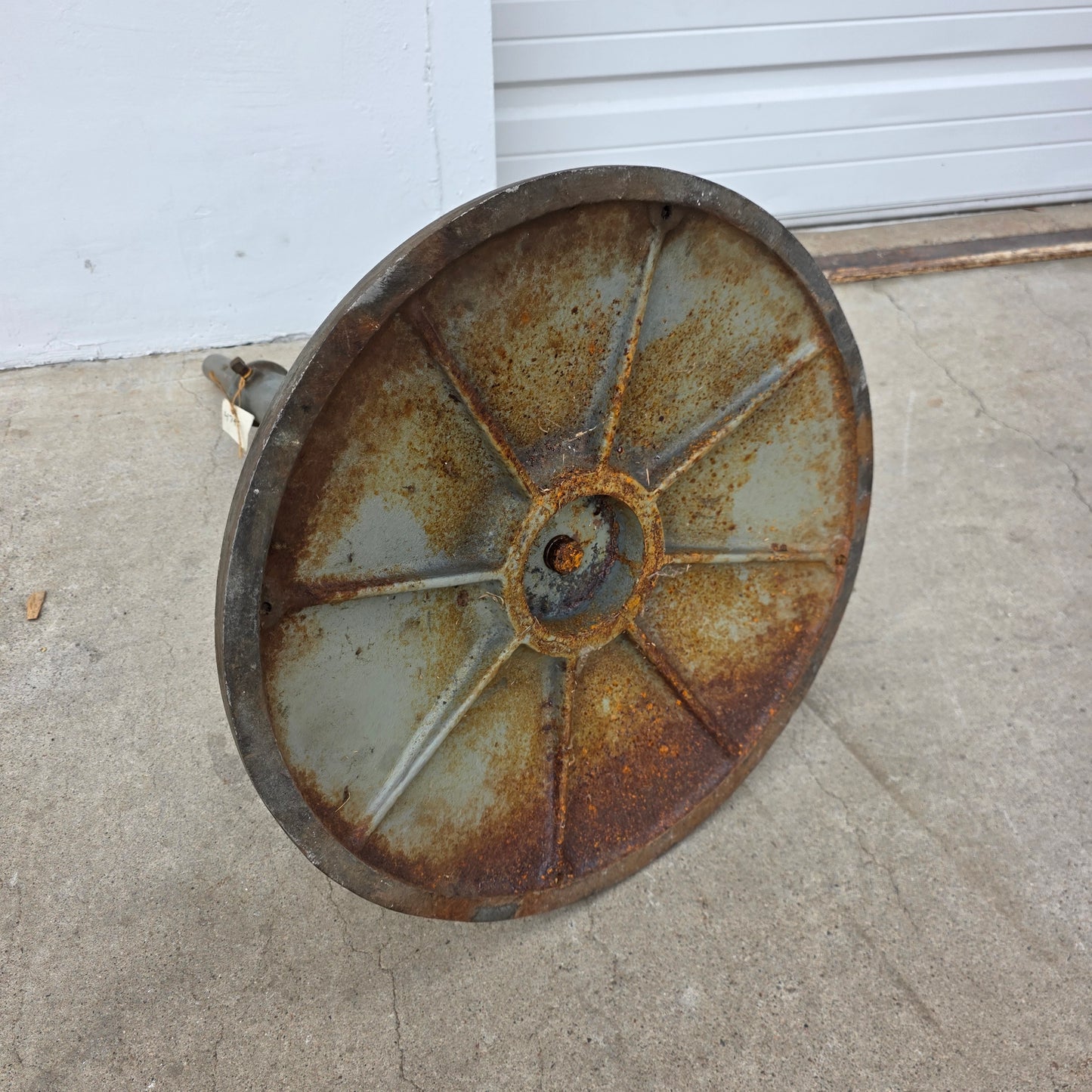 "The International Postal Supply Co." Stand (industrial salvage)