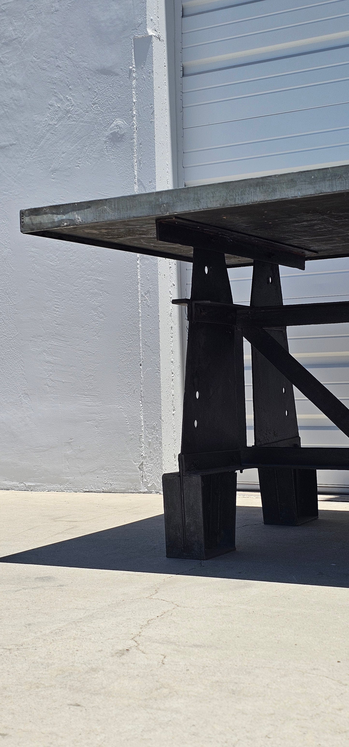 Repurposed Industrial Zinc Table