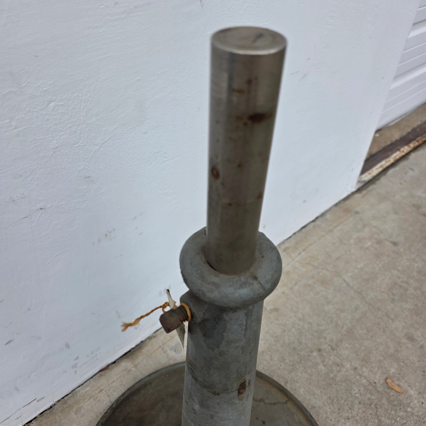 "The International Postal Supply Co." Stand (industrial salvage)