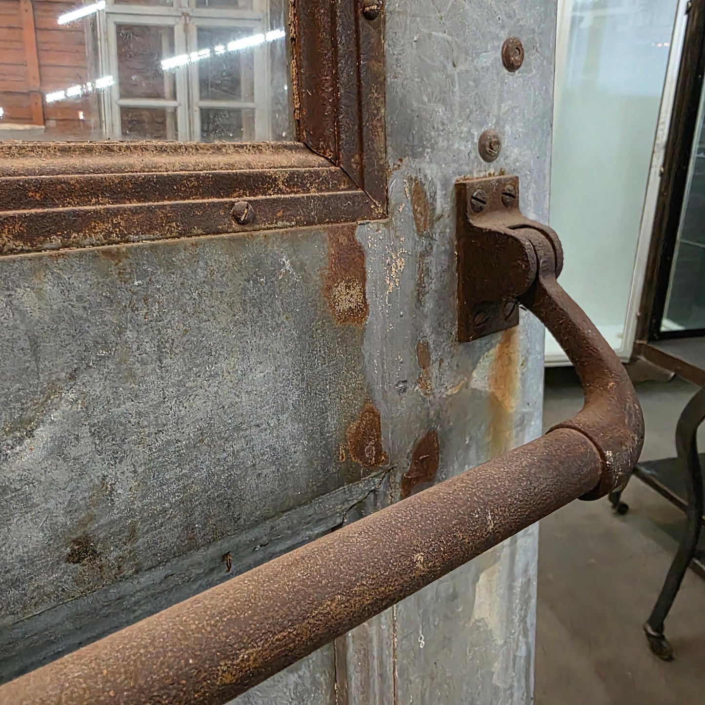 Metal Fire Door with Single Clear Glass Lite