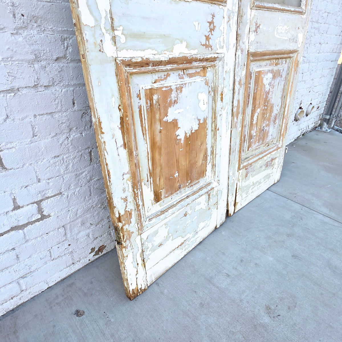 Pair of Single Lite Carved Doors