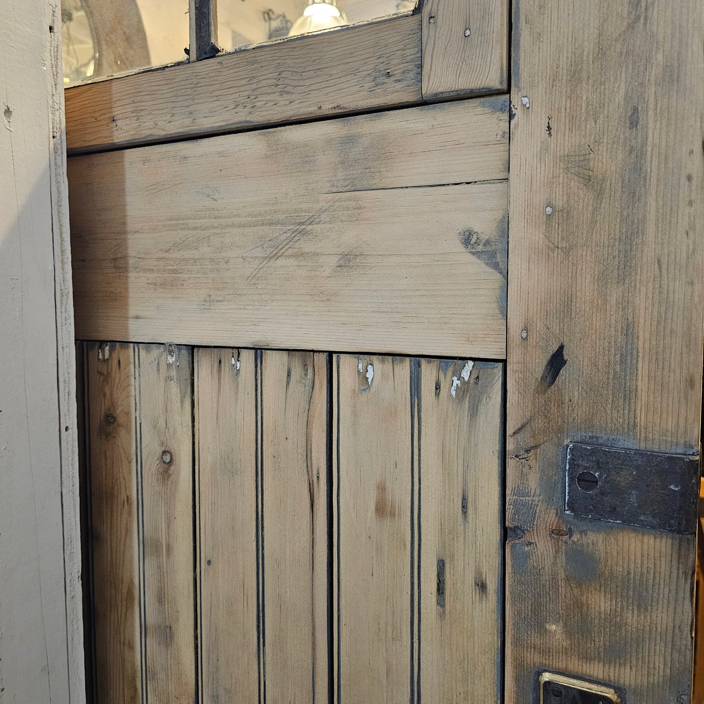 Single Stripped 15 Lite Antique Carriage/Barn Door