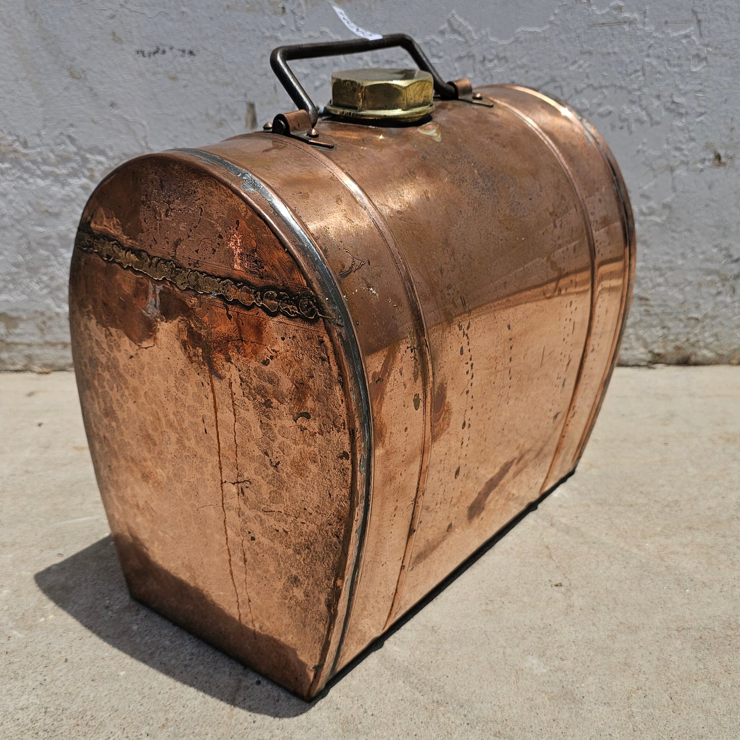 French Copper Petrol Can