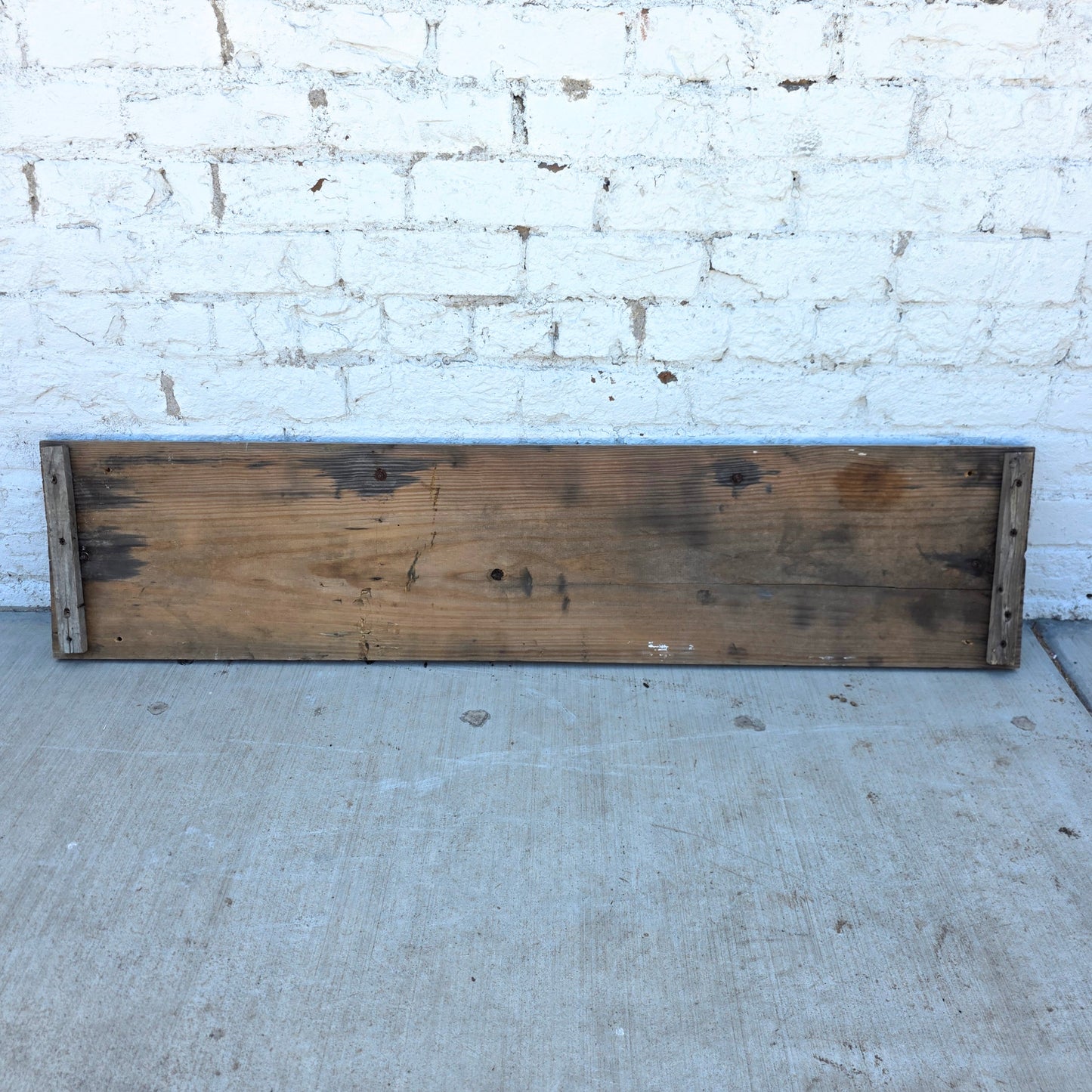Butcher Shop Sign - metal on board