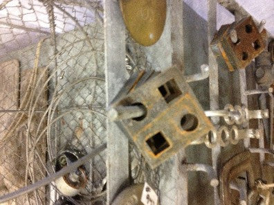 Square, steel, with square & circle cut outs