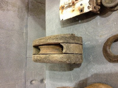 Pulley, wood, vintage