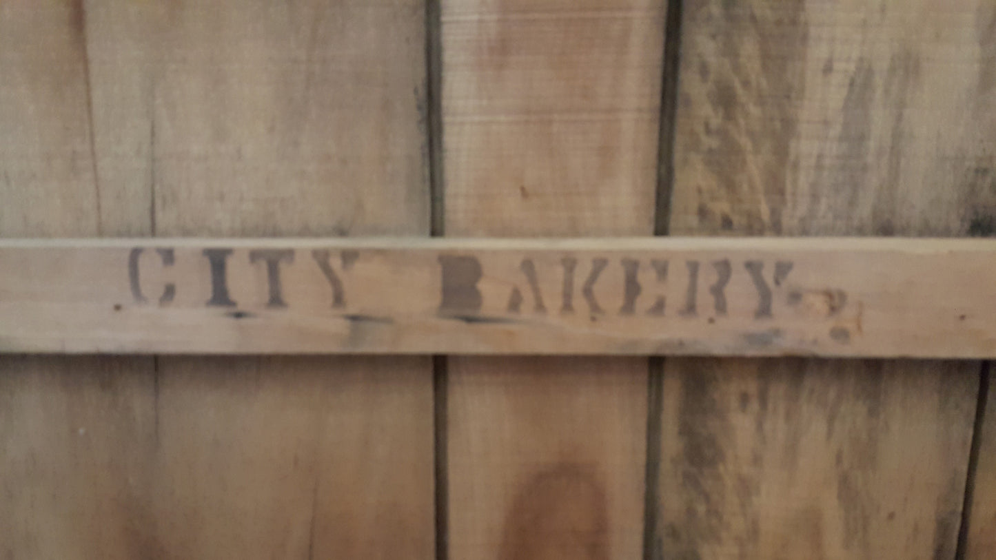 Wooden "City Bakery" Trunk